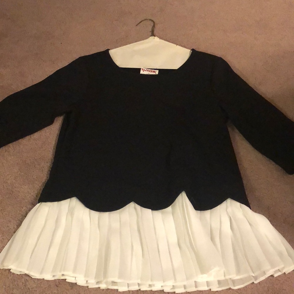 never worn black dressy top